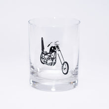Load image into Gallery viewer, Chopper Motorcycle 14oz. Double Old-Fashioned Glassware (Set of Two)