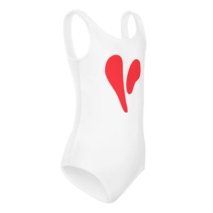 Two Parts One Heart Red Little Kids Swimsuit
