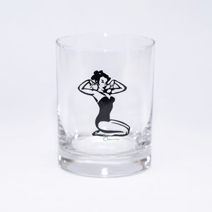 Pin Up Girl 14oz. Double Old-Fashioned Glassware (Set of Two)