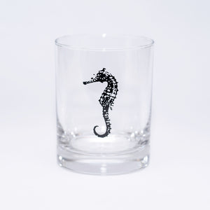 Seahorse 14oz. Double Old-Fashioned Glassware (Set of Two)