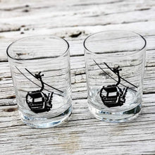 Load image into Gallery viewer, Ski Gondola 14oz. Double Old-Fashioned Glassware (Set of Two)