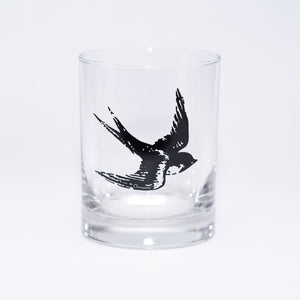 Barn Swallow 14oz. Double Old-Fashioned Glassware (Set of Two)