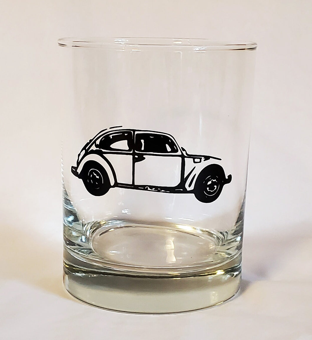 Volkswagen Bug 14oz. Double Old-Fashioned Glassware (Set of Two)