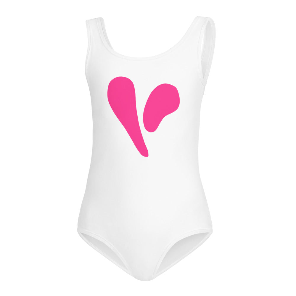 Two Parts One Heart Pink Little Kids Swimsuit