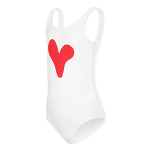 Load image into Gallery viewer, One Love Red Little Kids Swimsuit