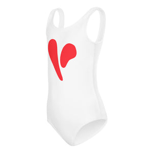 Two Parts One Heart Red Little Kids Swimsuit