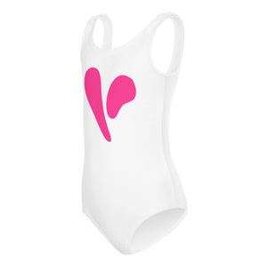 Two Parts One Heart Pink Little Kids Swimsuit