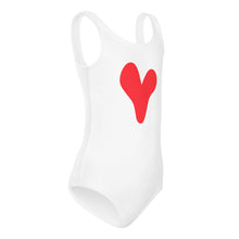Load image into Gallery viewer, One Love Red Little Kids Swimsuit
