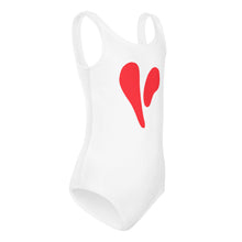 Load image into Gallery viewer, Two Parts One Heart Red Little Kids Swimsuit