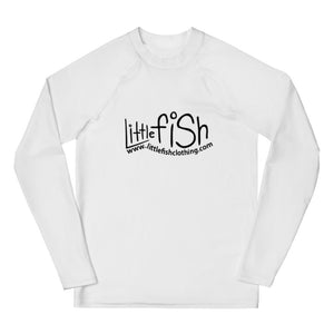 Little Fish Logo Big Kids Rash Guard