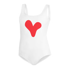 Load image into Gallery viewer, One Love Red Big Kids Swimsuit
