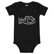 Load image into Gallery viewer, Little Fish Logo Tiny Kids Onesie