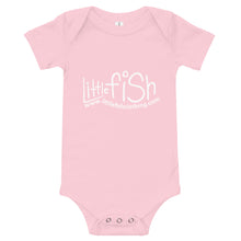 Load image into Gallery viewer, Little Fish Logo Tiny Kids Onesie