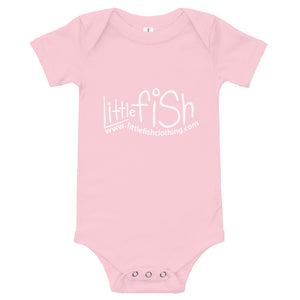 Little Fish Logo Tiny Kids Onesie