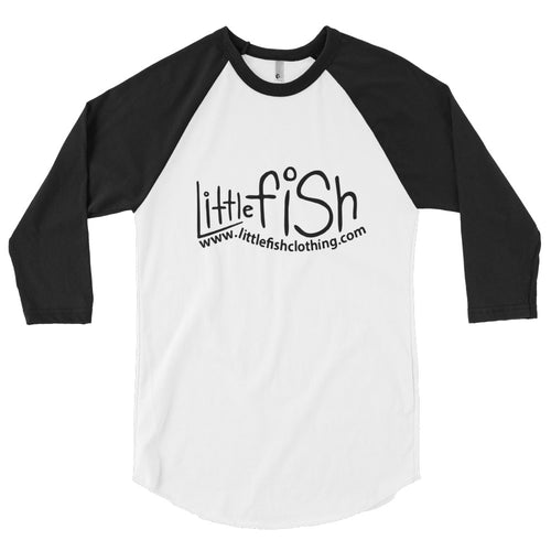 Little Fish Logo Grown Ups Raglan