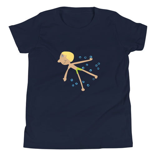 The Swimmer Big Kids Short Sleeve Tee
