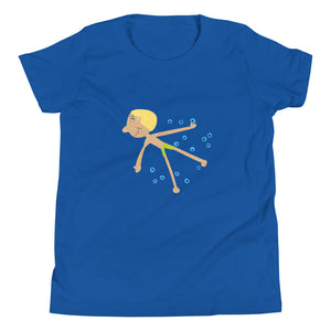 The Swimmer Big Kids Short Sleeve Tee
